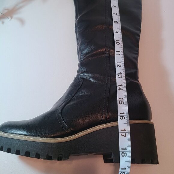 DV by Dolce Vita Black Wedge Platform Lug Sole Boots – Size 7.5 - Picture 15 of 15